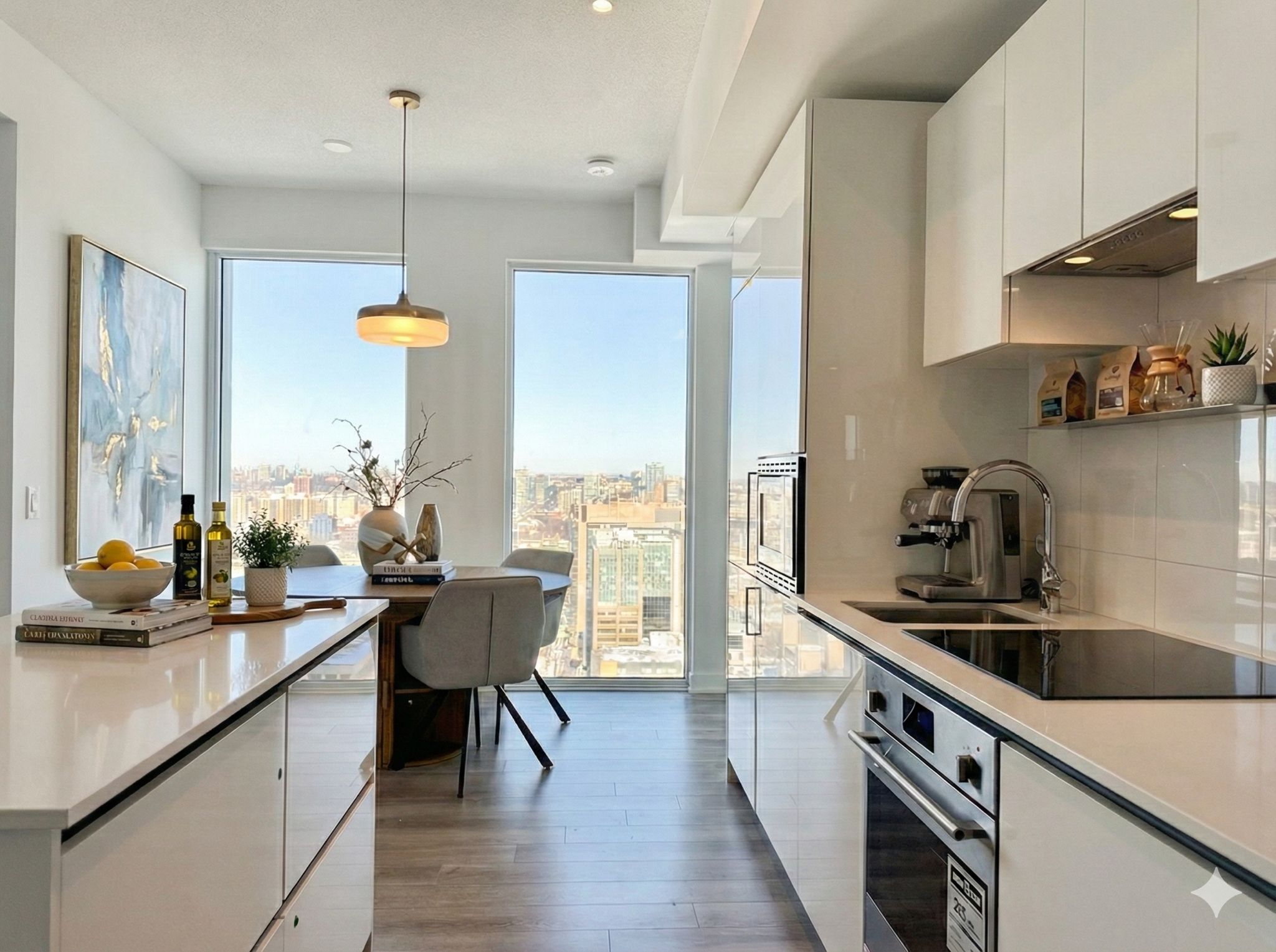 Kitchen in a NEOS furnished suite